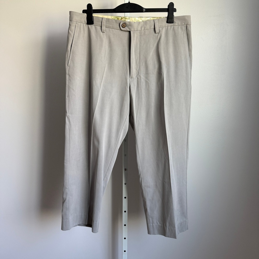 Tommy Bahama Silk New St. Dress Pants‎ Beige 38 Men's Trousers